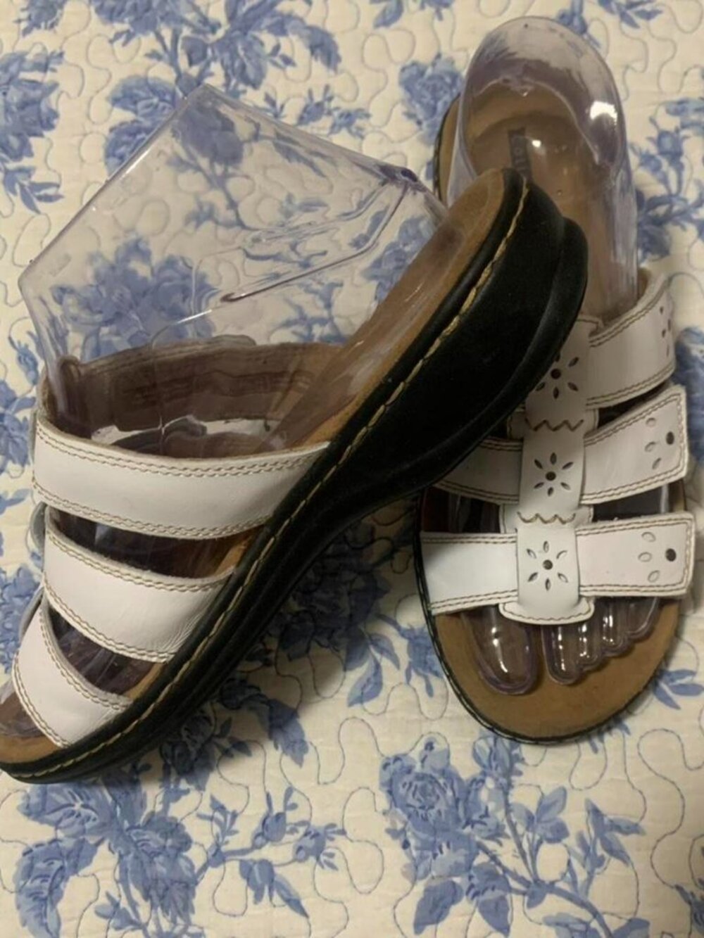 Clarks Women's White Sandals